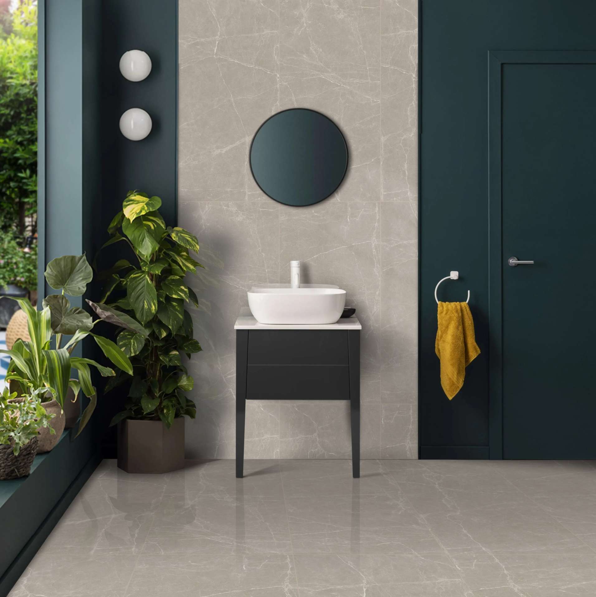 Cerâmica de Porcelanato com Efeito de Mármore Adria Beige 60x120