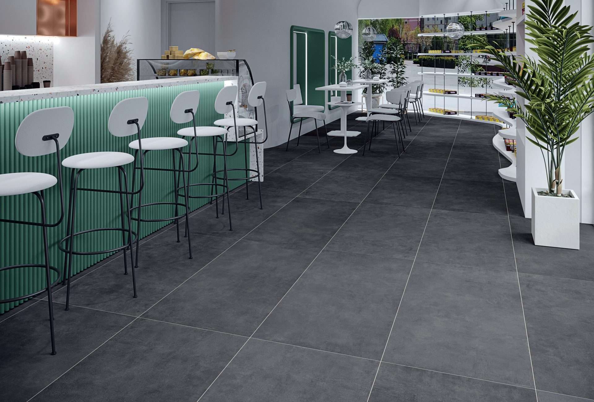 Classy Charcoal 60x120 Matte Rectified Porcelain Ceramic