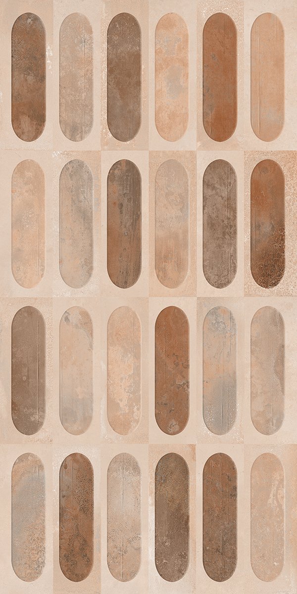 Piastrella in ceramica Canvas Rose Decor 60x120 cm opaca rettificata - 1