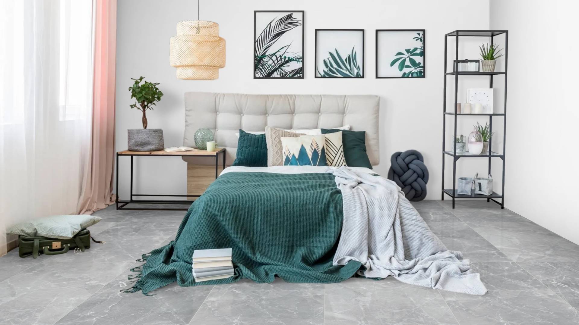 Керамогранит под мрамор Grigio Grey 60x120 ректифицированный, полуполированный (Full Lappato)
