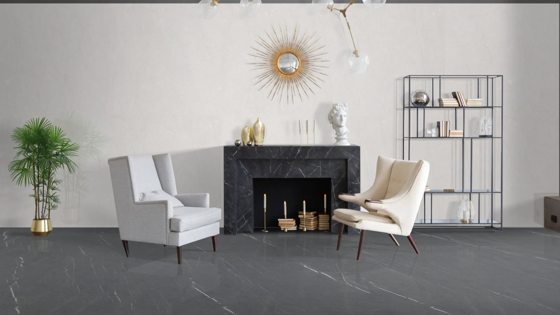 Pietra Neu Antracite 60x120 Rektifiyeli Full Lappato Porselen Seramik