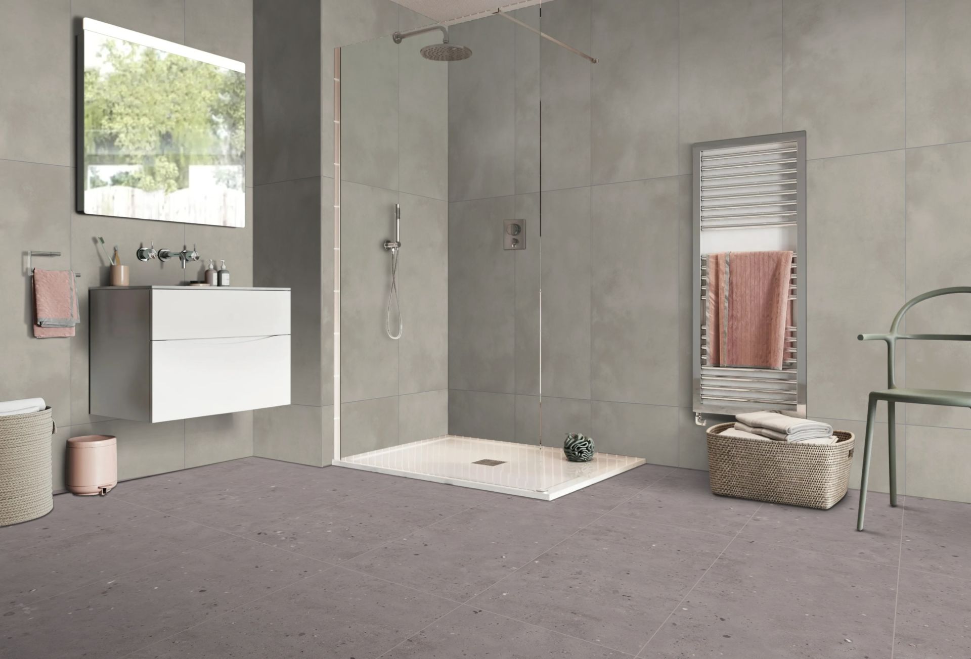 Stonera Earth Concrete Series 60x120 cm Mat Rektifiyeli Porselen Seramik