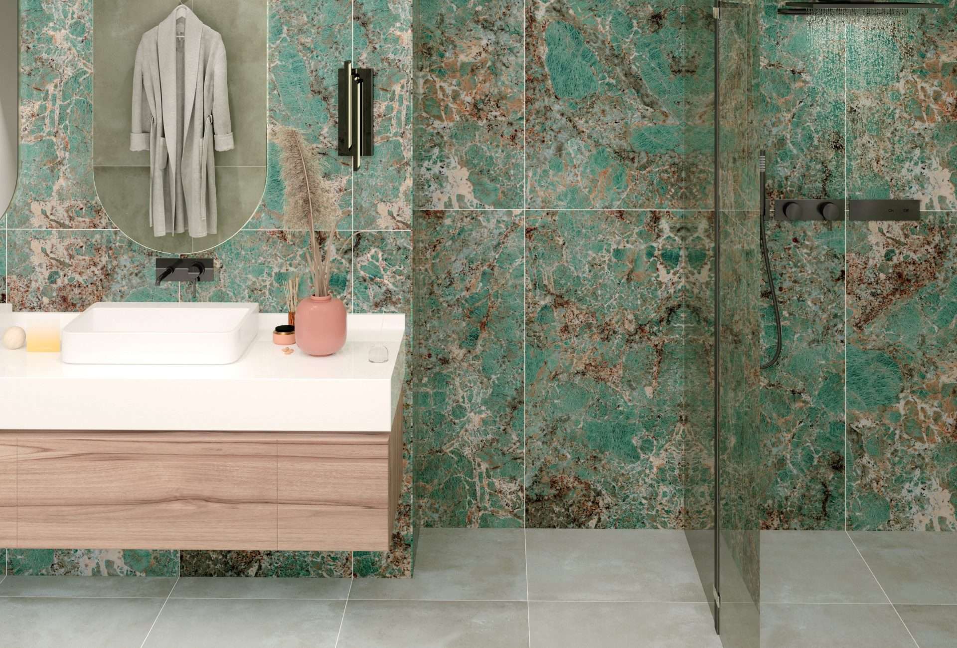 Amazonite 60x120 Full Lappato Mermer Görünümlü Porselen Karo