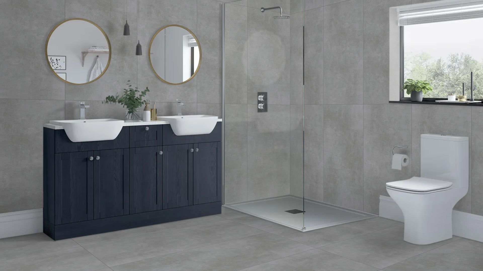 Cemento Light Grey 60x120 Rektifiyeli Mat Beton Görünümlü Seramik