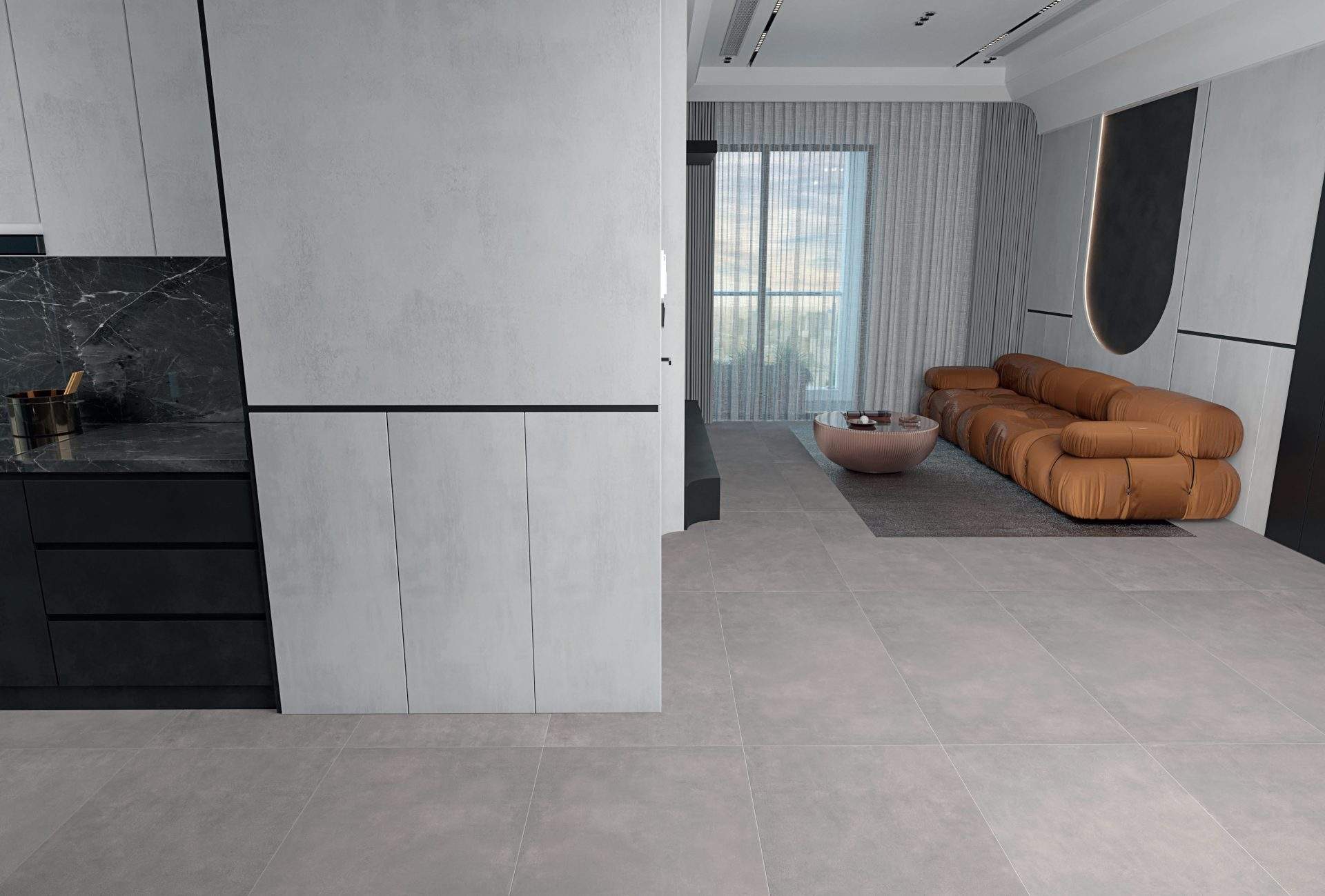 Classy Grey 60x120 Mat Rektifiyeli Porselen Karo
