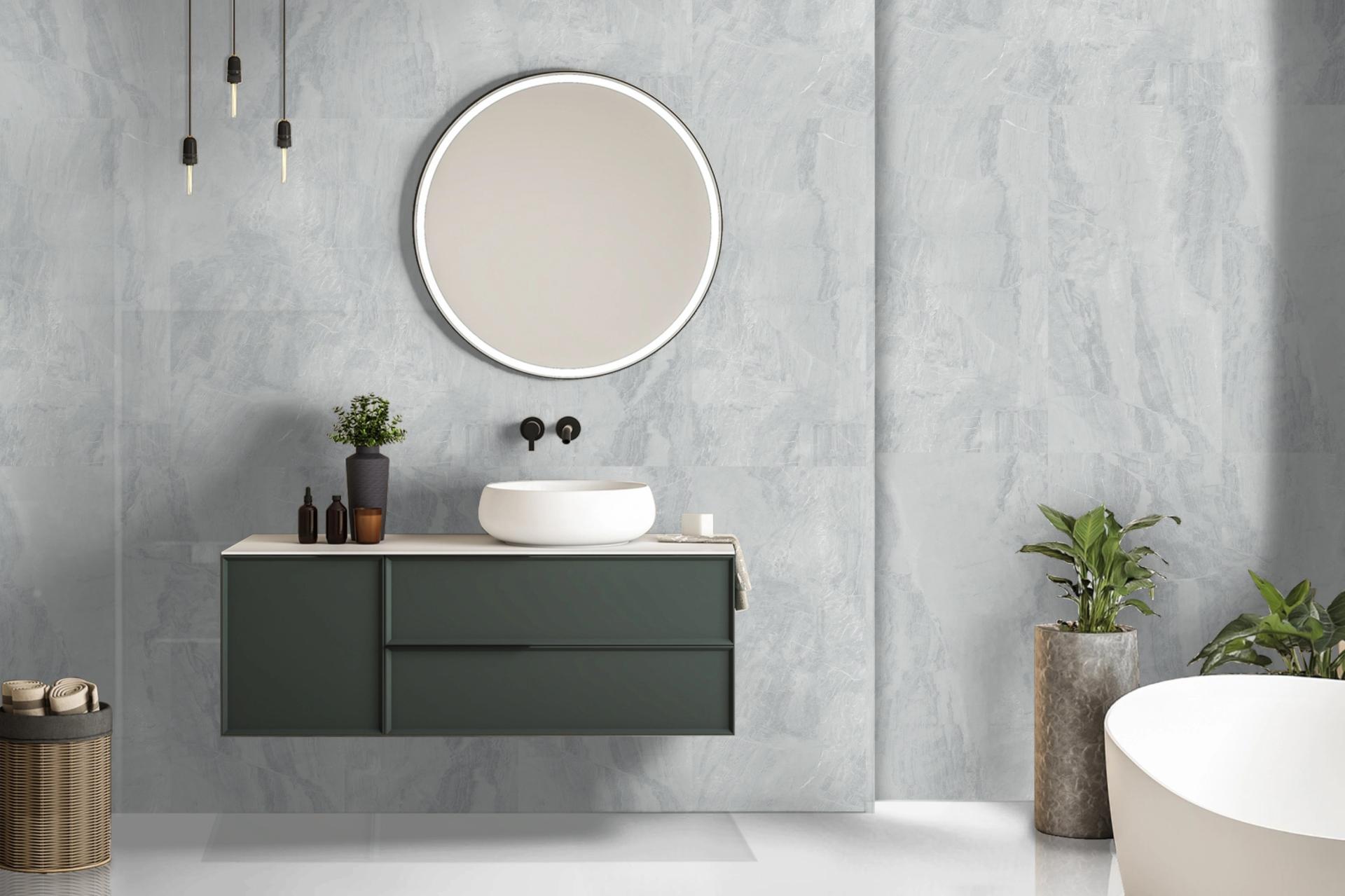 Cosmos Soft Grey 60x120 Porselen Seramik Karo