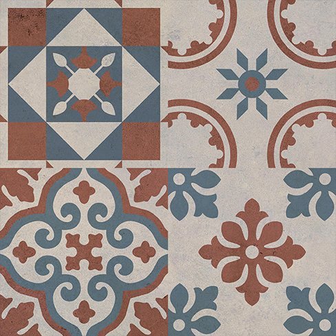 Cerámica de Porcelanato Mate Rectificado Street Mix Decor Colores Suaves 60x60 cm (9mm) - 1