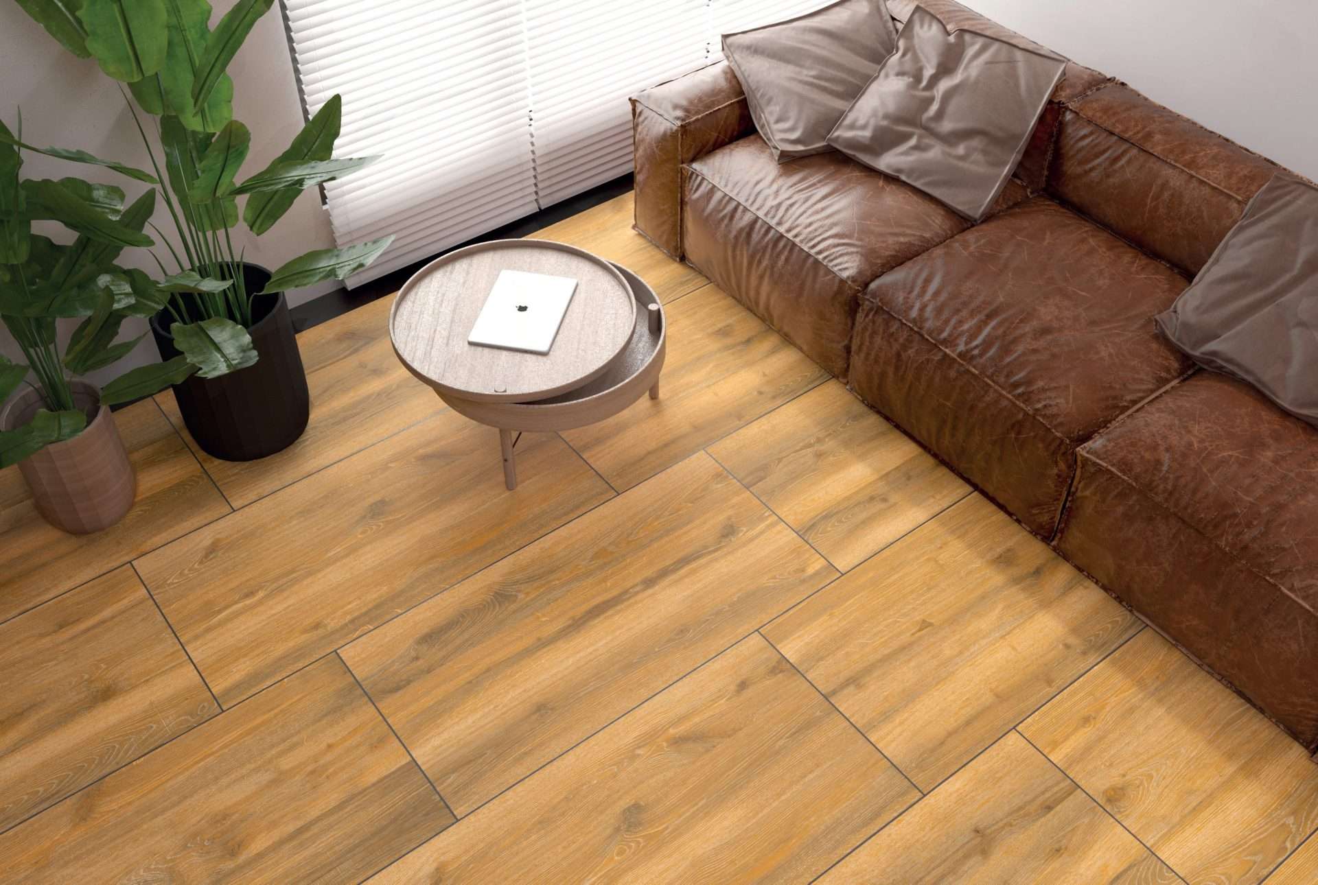 Montreal Wood Brown 60x120 rektifiziertes Feinsteinzeug in Holzoptik