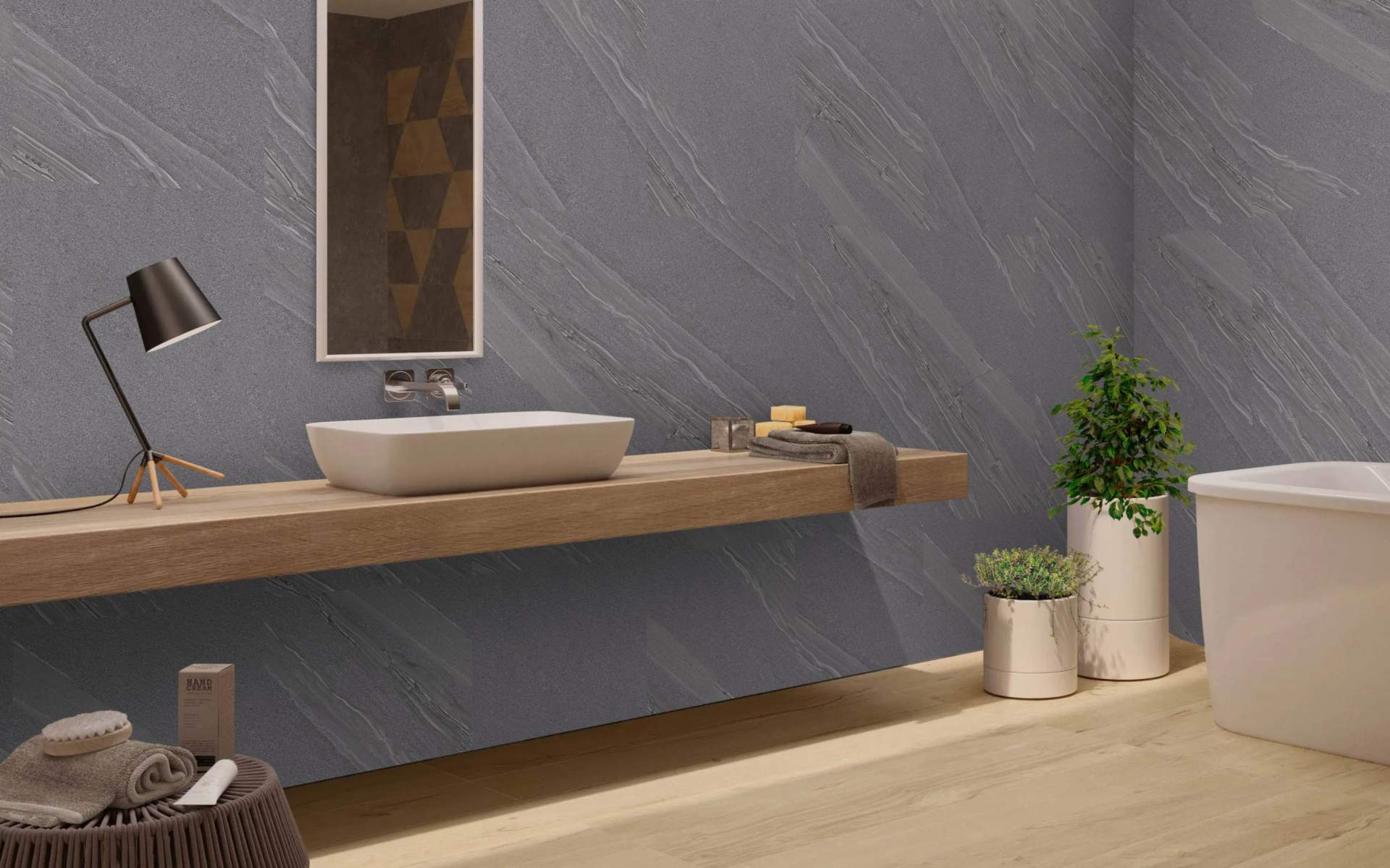 Seismic Grey 60x120 cm Mat Rektifiyeli Mermer Görünümlü Porselen Seramik