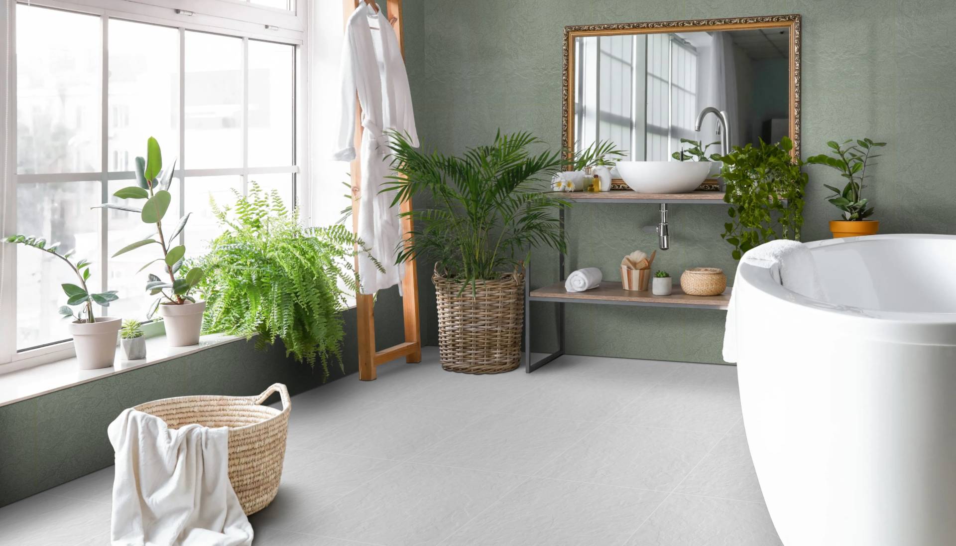 Slate Lappato Verde Yeşil Taş Görünümlü Porselen Karo 60x120