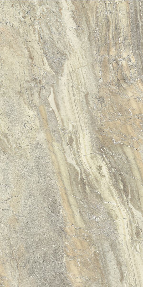 Piastrella in gres porcellanato rettificato effetto marmo Thunder Beige 60x120